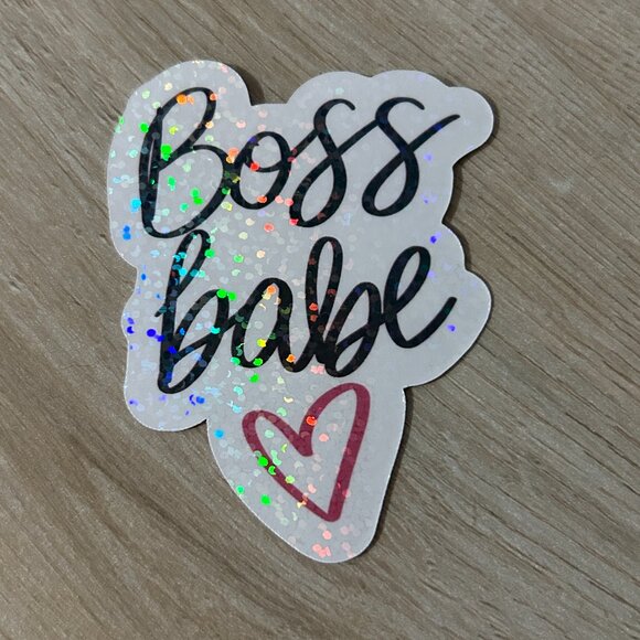 3 for $12 Boss Babe sparkle sticker - Picture 1 of 1